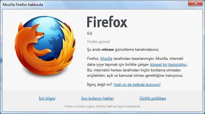 Mozilla Firefox v6.0 Final Türkçe (Win/Mac/Linux)