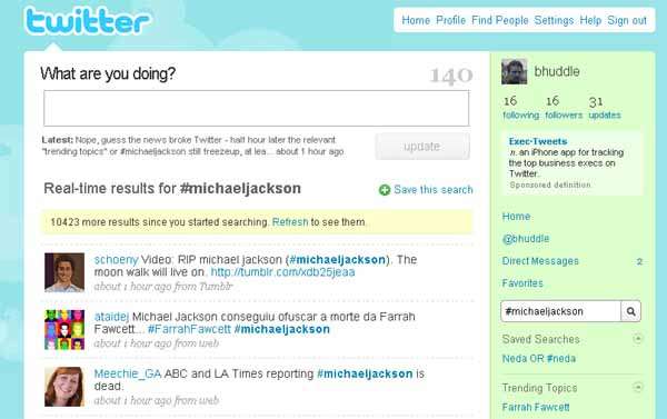 Michael Jackson Dies and Twitter Fries